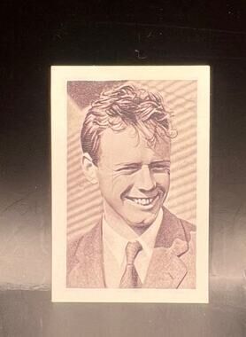 1932 Bulgaria Charles Lindbergh Tobacco Card, Spirit of St. Louis, Aviator Lindy